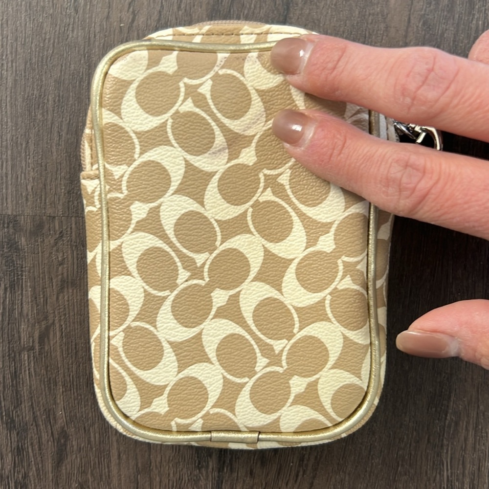 Coach Beige Wristlet - Picture 2 of 9